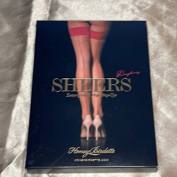 Honey Birdette Accessories - Honey Birdette Raspberry Sheers Thigh High Stockings